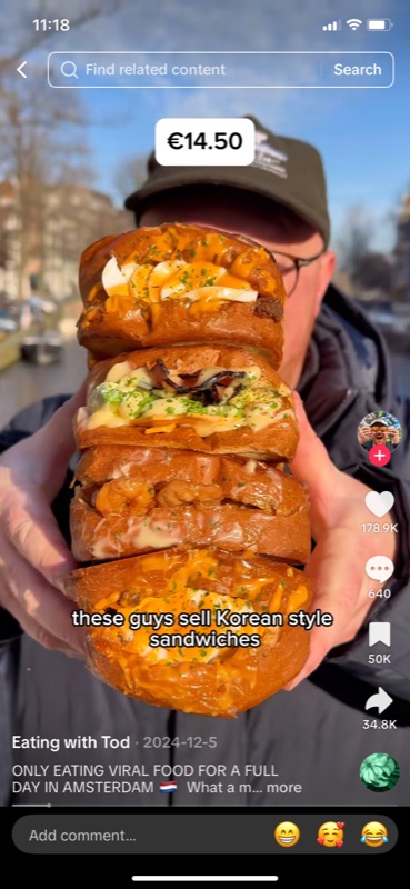 Food spot TikTok clip