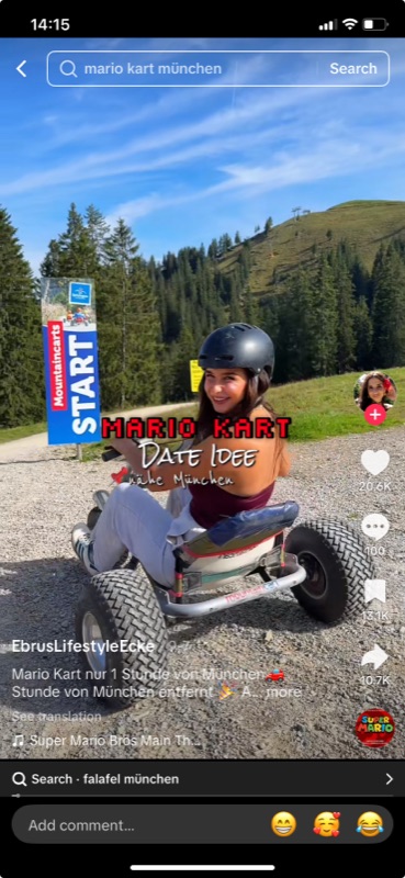 Go-kart TikTok clip