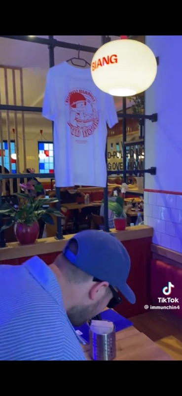 Restaurant interior TikTok clip