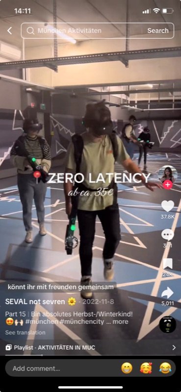 VR gaming TikTok clip